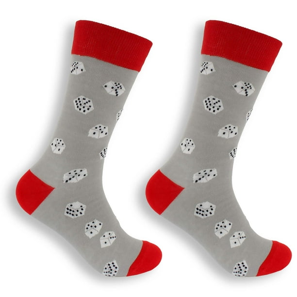 Women's Fun Crew Socks Dice Shoe Size 4-10 Women's Fun Crew Socks Dice Shoe Size 4-10